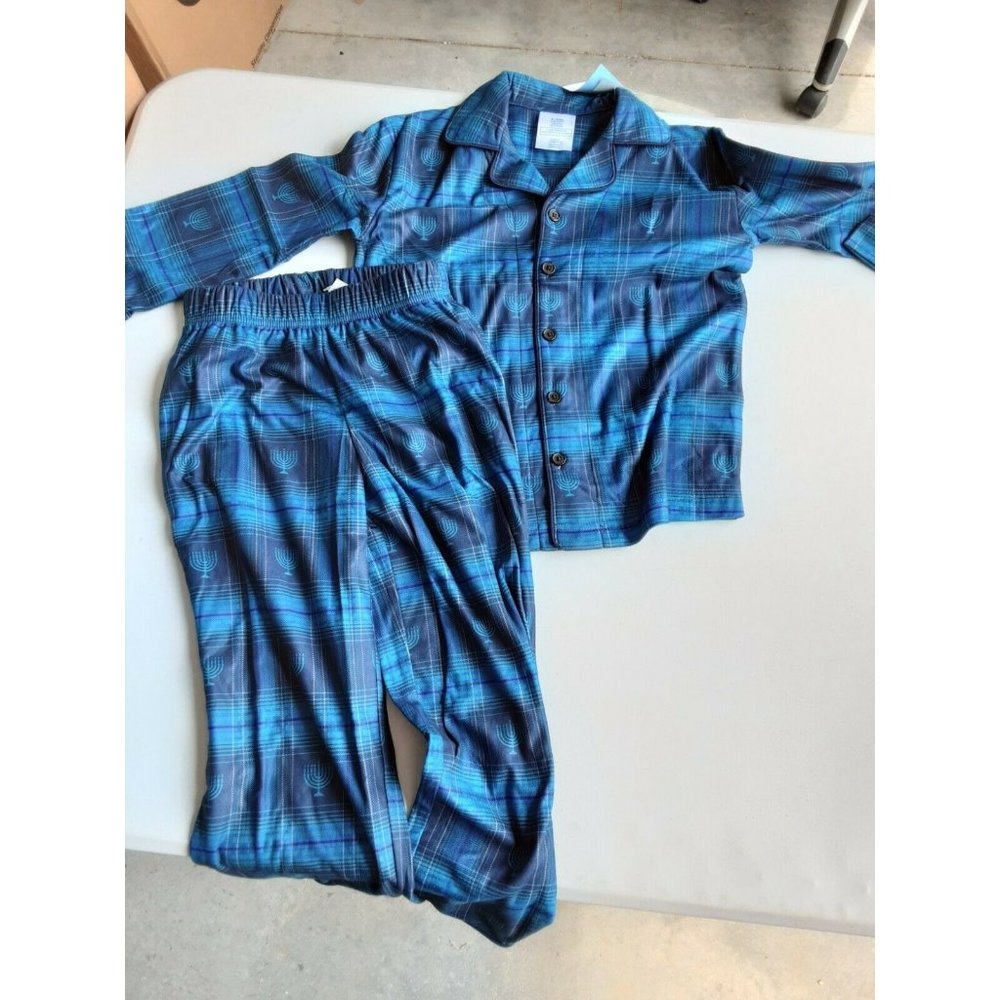 Kids Hanukkah Holiday Flannel Family Pajama Set Wondershop Blue. Pick your Size